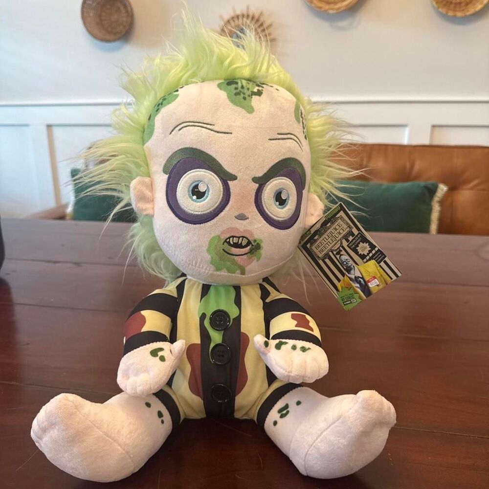 Kidrobot Beetlejuice Plush Doll Collectible Striped Suit Movie Stuffed